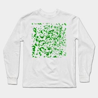 Paint Spatter Green Long Sleeve T-Shirt